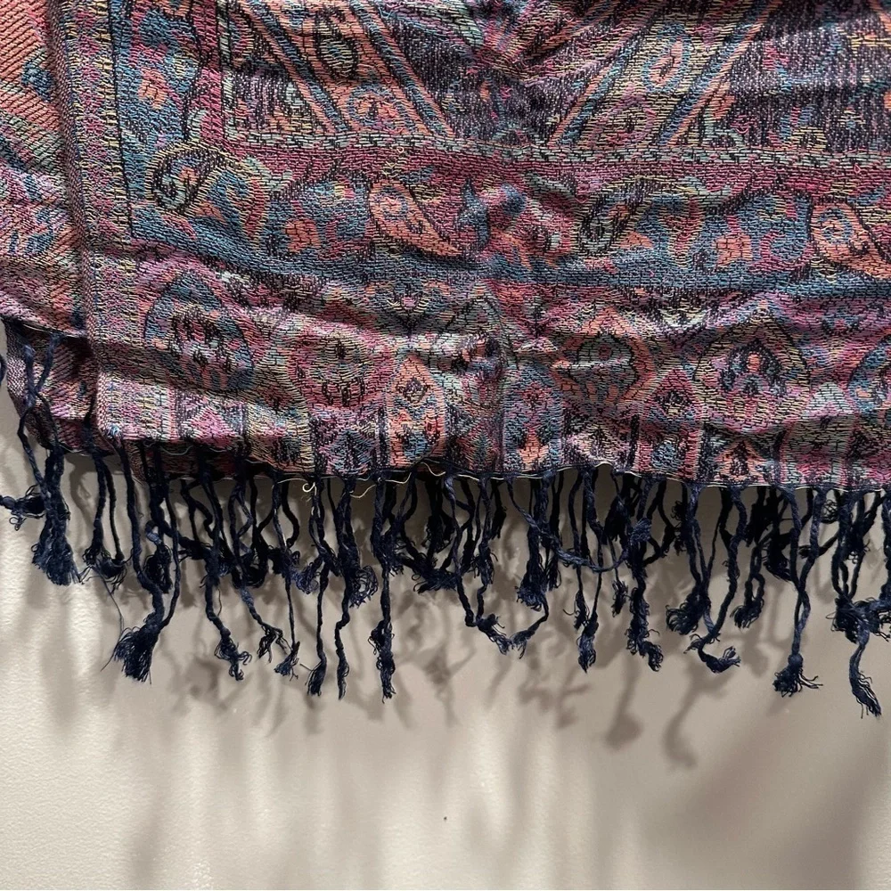 Elegant Shawl in Midnight Blue - Versatile Wrap, Stole, Scarf, Veil Soft & Cozy
